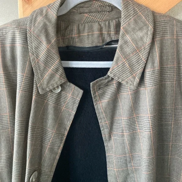 Vintage Plaid Women's Winter Coat with Removable Fleece Lining Sz XL - Picture 5 of 12